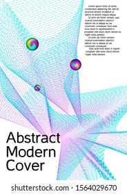 The minimal geometric coverage. Cover design. Sound flyer for creating a fashionable abstract cover, banner, poster, booklet.