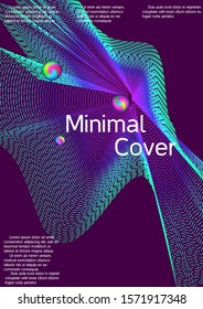 The minimal geometric coverage. Cover design. Suitable for creating a fashionable abstract cover, banner, poster, booklet.