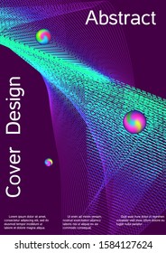 The minimal geometric coverage. Cover design. Vector sound flyer for creating a fashionable abstract cover, banner, poster, booklet.