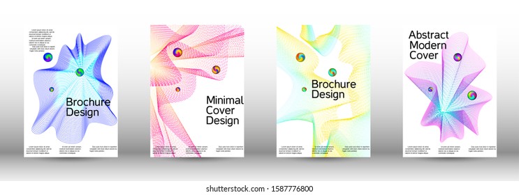 Minimum Coverage Vector Cover Design Set: стоковая векторная графика (без л...