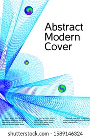 The minimal geometric coverage. Cover design. Vector sound flyer for creating a fashionable abstract cover, banner, poster, booklet.