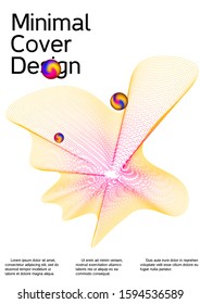 The minimal geometric coverage. Cover design. Suitable for creating a fashionable abstract cover, banner, poster, booklet.