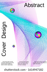 The minimal geometric coverage. Cover design. Sound flyer for creating a fashionable abstract cover, banner, poster, booklet.