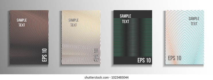 The minimal geometric coverage. Creative backgrounds from abstract lines.  Creative background colors.  Suitable for decorating business brochures, banners, posters.