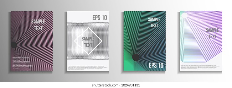 The minimal geometric coverage. Creative backgrounds from abstract lines.  Creative background colors.  Suitable for decorating business brochures, banners, posters.