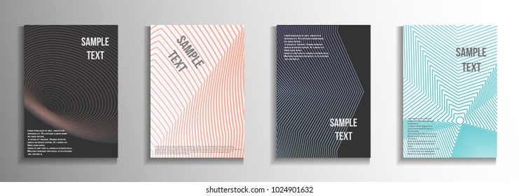 The minimal geometric coverage. Creative backgrounds from abstract lines.  Creative background colors.  Suitable for decorating business brochures, banners, posters.