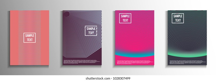The minimal geometric coverage. Creative backgrounds from abstract lines.  Creative background colors.  Suitable for decorating business brochures, banners, posters.