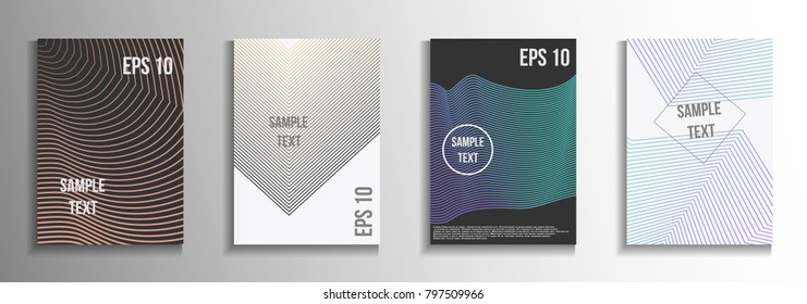 The minimal geometric coverage. Creative backgrounds from abstract lines.  Creative background colors.  Suitable for decorating business brochures, banners, posters.