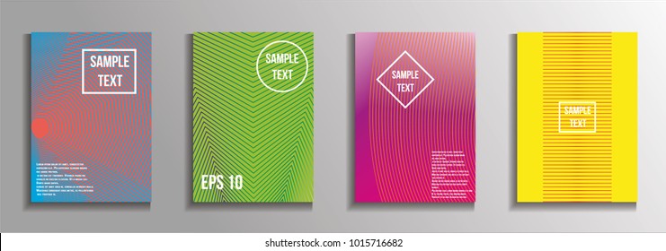 The minimal geometric coverage. A set of modern abstract oblong objects from vector abstract lines. Future template for the design of the background of albums, business brochures, banner, poster.