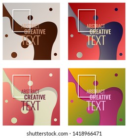 The minimal geometric coverage. A set of modern abstract oblong objects from vector abstract lines. Future template for the design of the background of albums, business brochures, banner, poster.