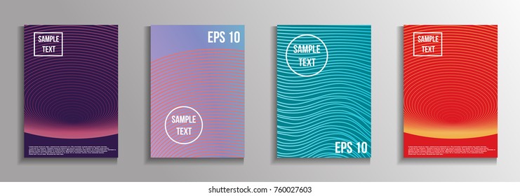 The minimal geometric coverage. A set of modern abstract oblong objects from vector abstract lines. Future template for the design of the background of albums, business brochures, banner, poster.