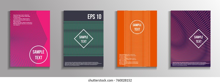 The minimal geometric coverage. A set of modern abstract oblong objects from vector abstract lines. Future template for the design of the background of albums, business brochures, banner, poster.