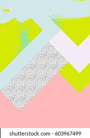 Minimal geometric creative universal card.Design for poster, card, invitation, placard, brochure, flyer. Vector. 