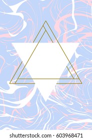 Minimal geometric creative universal card.Design for poster, card, invitation, placard, brochure, flyer. Vector. 