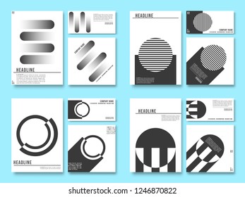 Minimal geometric design background for the banner, printing products, typography, flyer, poster or cover brochure. Vector illustration.