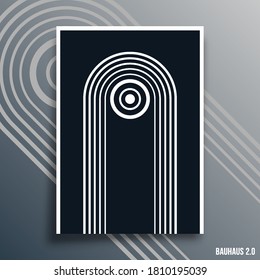 Minimal geometric design backgrounds set for flyers, posters, brochure cover, typography, or other printing products. Vector illustration.