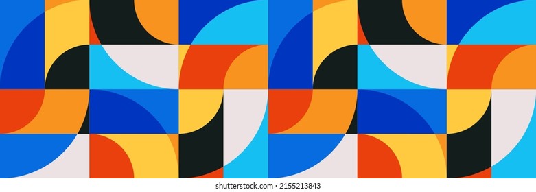 Fondo mínimo de la pancarta de diseño geométrico, plantilla vectorial