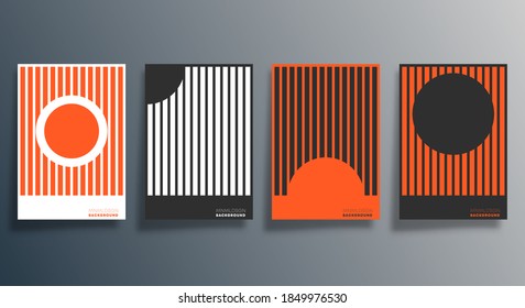 Minimal geometric design for flyer, poster, brochure cover, background, wallpaper, typography or other printing products. Vector illustration.