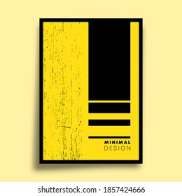 Minimal geometric design for flyer, poster, brochure cover, background, wallpaper, typography or other printing products. Vector illustration.