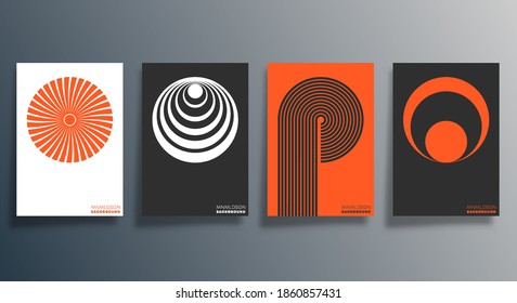 Minimal geometric design for flyer, poster, brochure cover, background, wallpaper, typography or other printing products. Vector illustration.