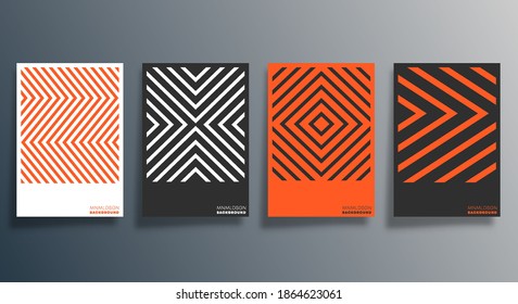 Minimal geometric design for flyer, poster, brochure cover, background, wallpaper, typography or other printing products. Vector illustration.