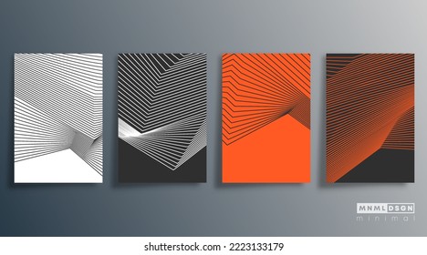 Minimal geometric design for flyer, poster, brochure cover, background, wallpaper, typography or other printing products. Vector illustration.