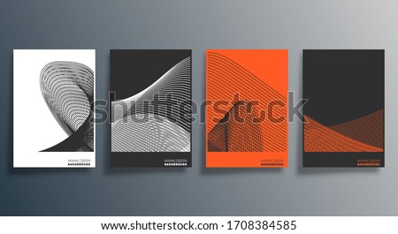 Minimal geometric design for flyer, poster, brochure cover, background, wallpaper, typography or other printing products. Vector illustration.