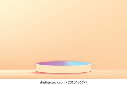 Minimal Geometric Design Podium Wallpaper - Free Vector Download
