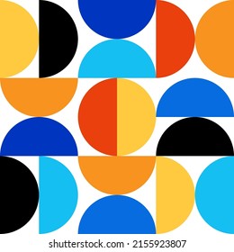 Minimal geometric design seamless background, vector template