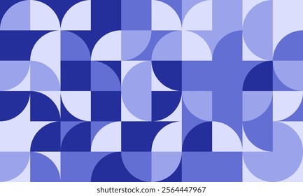 Minimal geometric design with sharp shapes and mosaic repetition. Ideal for seamless backgrounds, modern textile patterns, or trendy poster covers.