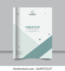 Minimal Geometric Designs for Academic or Creative Covers, Contemporary Minimal Covers with Geometric Accents