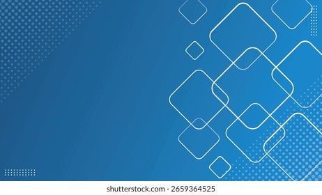Composición de Formas azules dinámicas geométricas mínimas con líneas blancas. Fondo Abstractas moderno hipster futurista gráfico. Diseño de textura de fondo abstracto de Vector