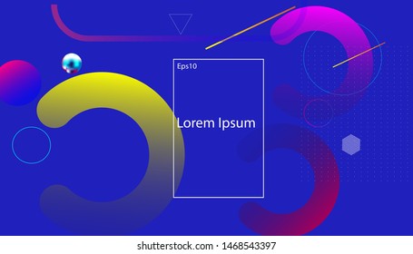 Minimal geometric with fluid design background.