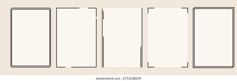 Conjunto de marco geométrico mínimo 5