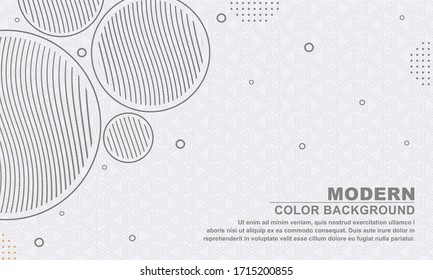 Minimal geometric gray background in a circle style