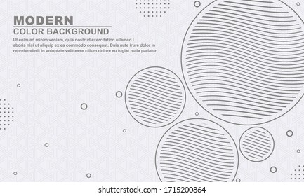 Minimal geometric gray background in a circle style