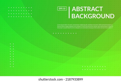 Minimal geometric green abstract background, dynamic shape composition landing page backgrounds. eps10 vector