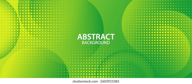 Minimal geometric green background. Dynamic shape composition. Vector illustration