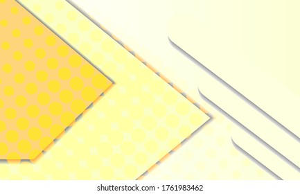 Minimal geometric light color background. Dynamic shapes composition. Eps10 vector