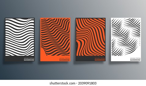 Minimal geometric line design for flyer, poster, brochure cover, background, wallpaper, typography or other printing products. Vector illustration.