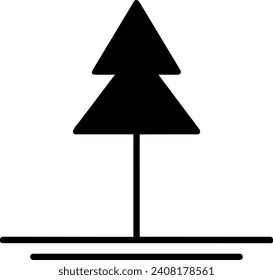 Minimal Geometric line tree icon