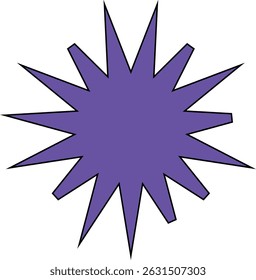 minimal geometric linear star shape on white background.