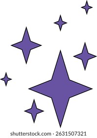 minimal geometric linear star shape on white background.