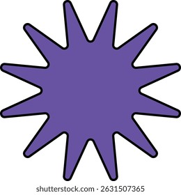 minimal geometric linear star shape on white background.