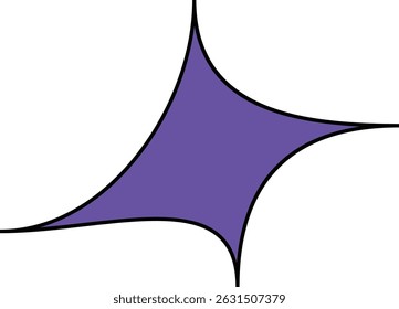 minimal geometric linear star shape on white background.