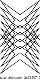 minimal geometric linear star shape on white background.