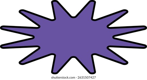 minimal geometric linear star shape on white background.