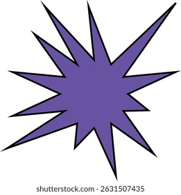 minimal geometric linear star shape on white background.