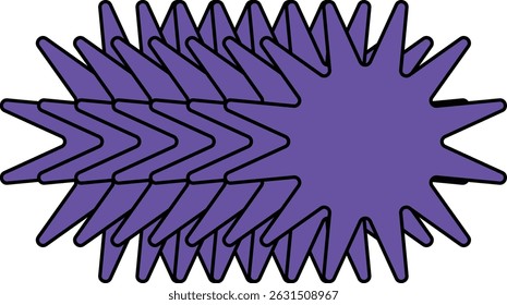 minimal geometric linear star shape on white background.