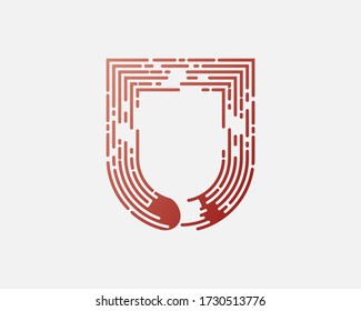 Minimal geometric logotypes. Trendy futuristic symbols. Eps10 vector